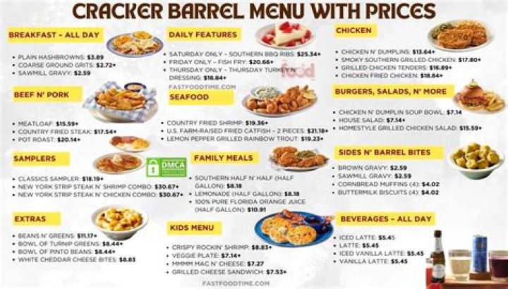 Cracker Barrel Menu | Full List of Food & Drinks - SarkariResult