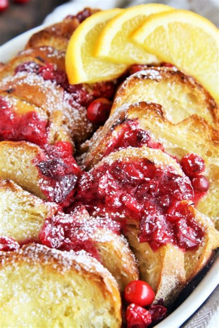Cranberry Orange French Toast Casserole