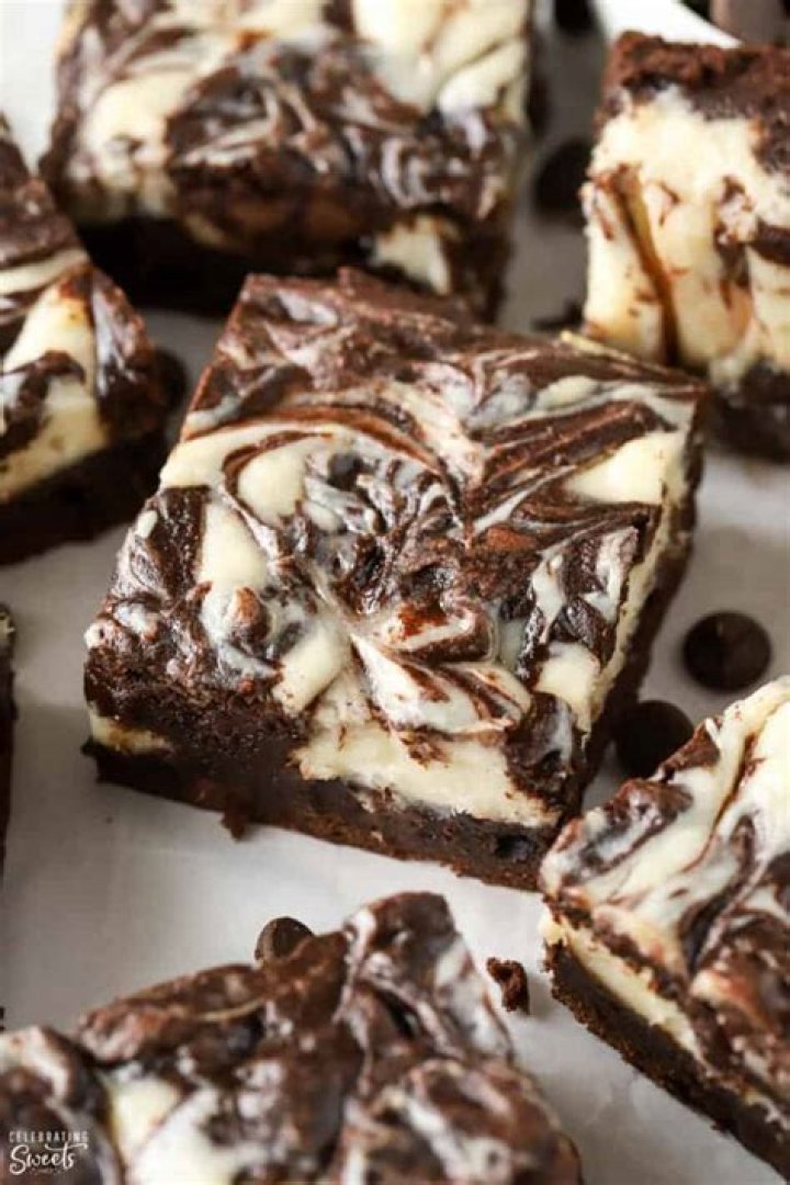 Cream Cheese Brownies - Celebrating Sweets