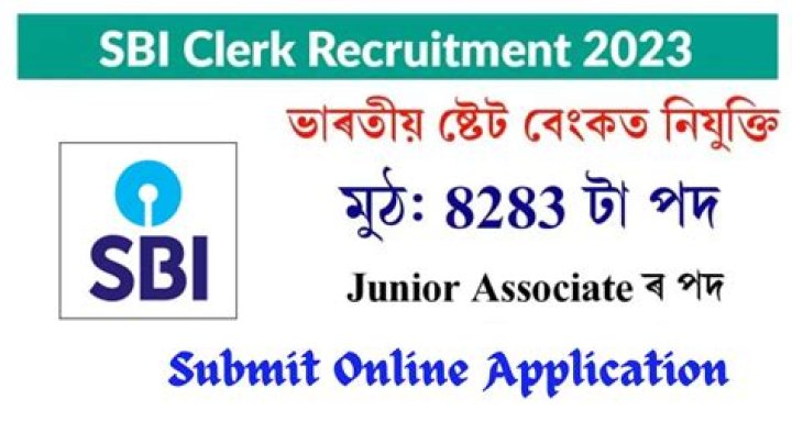 SBI Clerk Recruitment 2023: 8283 पदों पे भर्ती, यहाँ करें आवेदन